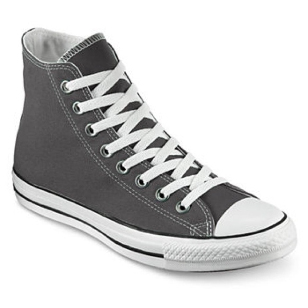Gray Converse All-Star high tops